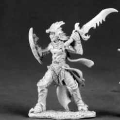 Tabletop Miniatures>Reaper Miniatures Naline, Evil Female Knight #03521 Dark Heaven Unpainted Metal - Your Source for Gaming Essentials