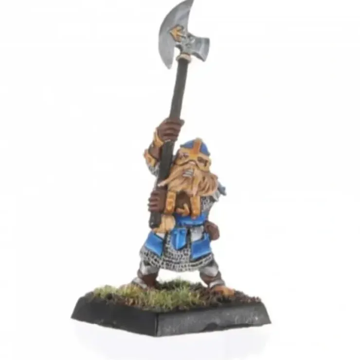 Tabletop Miniatures>Reaper Miniatures Narin, Dwarf Halberdier #14657 Unpainted Metal Warlord Mini Figure - Your Source for Gaming Essentials