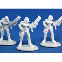 Tabletop Miniatures>Reaper Miniatures Nova Corp:Female (3) #80013 Bones Unpainted Plastic Figure - Your Source for Gaming Essentials