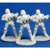 Reaper Miniatures Nova Corp:Soldier (3) #80012 Bones Unpainted Plastic Figure - Your Source for Gaming Essentials* Tabletop Miniatures