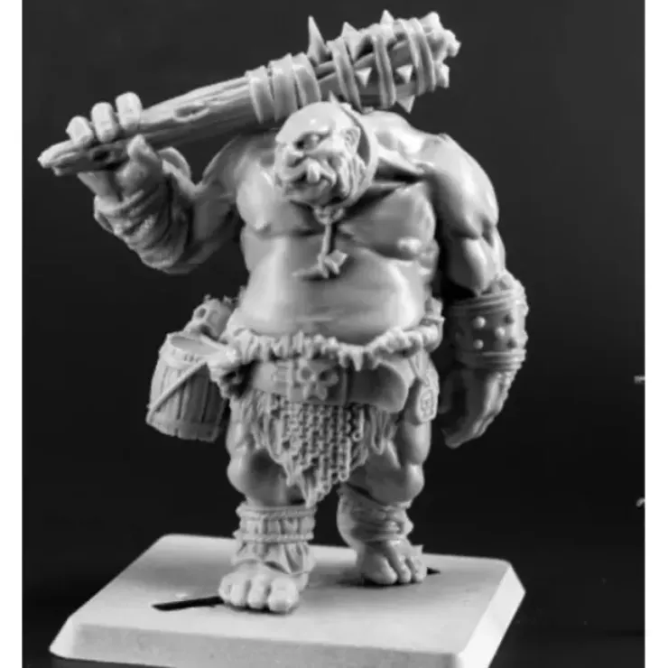 Tabletop Miniatures>Reaper Miniatures Ogre Guard #03712 Dark Heaven Legends Unpainted Metal Figure - Your Source for Gaming Essentials