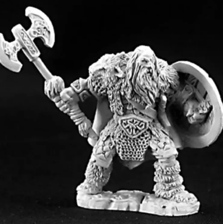 Reaper Miniatures Olaf, Viking Chieftain #03240 Dark Heaven Unpainted Metal - Your Source for Gaming Essentials* Tabletop Miniatures