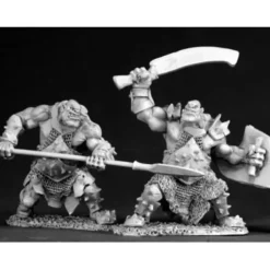 Tabletop Miniatures>Reaper Miniatures Orc Spearman and Swordsman #03400 Dark Heaven Unpainted Metal - Your Source for Gaming Essentials