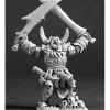 Tabletop Miniatures>Reaper Miniatures Orc Warboss #03218 Dark Heaven Legends Unpainted Metal Figure - Your Source for Gaming Essentials