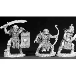 Tabletop Miniatures>Reaper Miniatures Orc War Party (3 Pieces) #02550 Dark Heaven Unpainted Metal - Your Source for Gaming Essentials