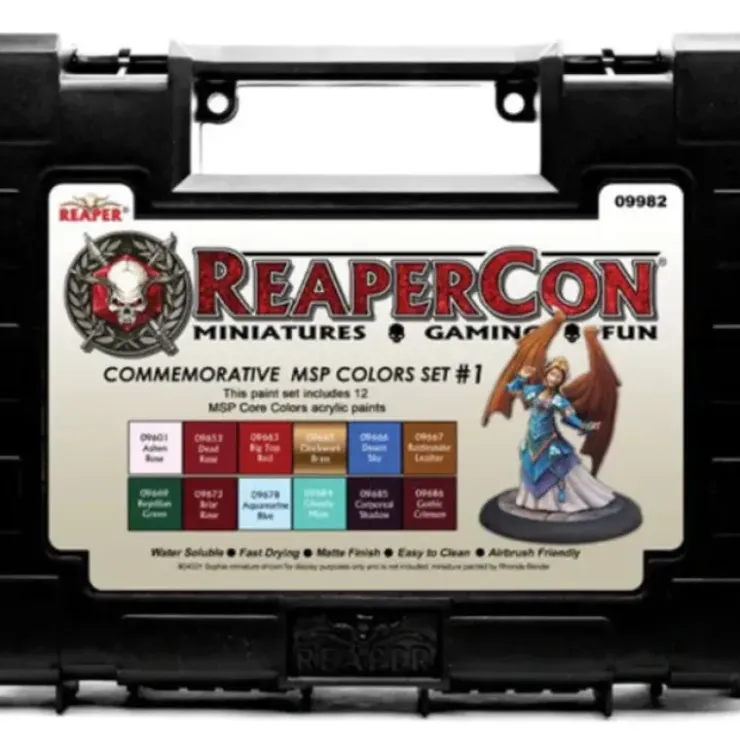 Tabletop Miniatures>Reaper Miniatures ReaperCon 2020 Commemorative MSP Colors Set #1 (12 Paints) - Your Source for Gaming Essentials