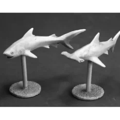 Tabletop Miniatures>Reaper Miniatures Sharks! (2 Pieces) #03622 Dark Heaven Legends Unpainted Metal - Your Source for Gaming Essentials