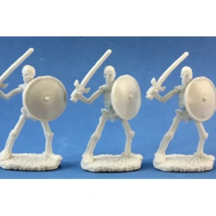 Tabletop Miniatures>Reaper Miniatures Skeletal Swordsman (3) #77017 Bones D&D RPG Mini Figure - Your Source for Gaming Essentials