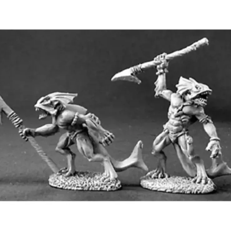 Tabletop Miniatures>Reaper Miniatures Slithe Raiders (2 Pieces) #03161 Dark Heaven Unpainted Metal - Your Source for Gaming Essentials