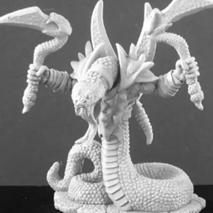 Tabletop Miniatures>Reaper Miniatures Snakeman Champion #02935 Dark Heaven Legends Unpainted Metal - Your Source for Gaming Essentials