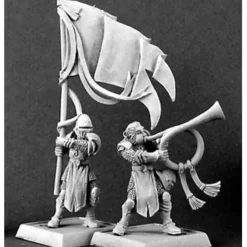 Tabletop Miniatures>Reaper Miniatures Standard & Musician, Crus #14300 Crusaders Unpainted D&D Mini - Your Source for Gaming Essentials