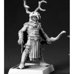 Tabletop Miniatures>Reaper Miniatures The Stag Lord #60073 Pathfinder Miniatures Unpainted D&D Mini - Your Source for Gaming Essentials