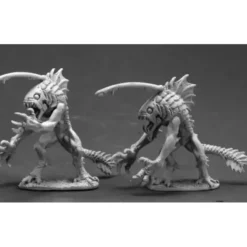 Tabletop Miniatures>Reaper Miniatures Tiik Warriors (2 Pieces) #03616 Dark Heaven Unpainted Metal - Your Source for Gaming Essentials