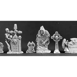 Tabletop Miniatures>Reaper Miniatures Tombstone (6 Pieces) #03122 Dark Heaven Unpainted Metal - Your Source for Gaming Essentials