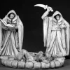 Tabletop Miniatures>Reaper Miniatures Townsfolk Cultists 03312 Dark Heaven Unpainted Metal - Your Source for Gaming Essentials
