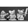 Tabletop Miniatures>Reaper Miniatures Unpainted Mouslings 3P: Bard Thief Knight #03542 Dark Heaven - Your Source for Gaming Essentials