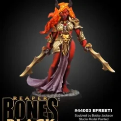 Tabletop Miniatures>Reaper Miniatures Ziba, Female Efreeti #44003 Bones Black Plastic Unpainted Mini - Your Source for Gaming Essentials