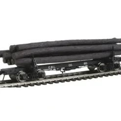 Rivarossi HR6314 HO Coos Bay Lumber Co. 38' Skeleton Log Car (Set of 2) - Your Source for Gaming Essentials* Trains