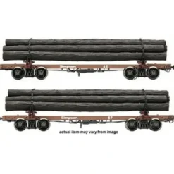 Rivarossi HR6212 HO Simpson Timber Skeleton Log Car #45, 67 (Set of 2) - Your Source for Gaming Essentials* Trains