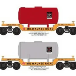 RMT 96516 Milwaukee Road Depressed Center Flatcars (Set of 2) - Your Source for Gaming Essentials* Trains