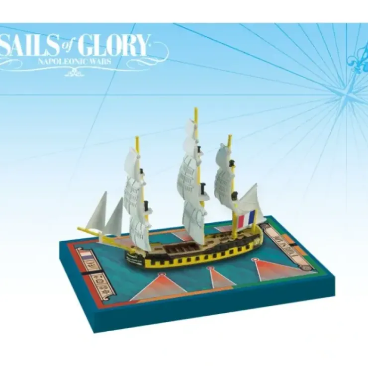 Board Games>Sails of Glory: Embuscade 1798 French Frigate Ship Pack - Your Source for Gaming Essentials