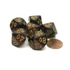 Dice>Scarab 16mm Tens D10 (00-90) Dice, 6 Pieces - Blue Blood with Gold Numbers - Your Source for Gaming Essentials