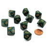 Dice>Set of 10 Chessex D10 Dice - Speckled Golden Recon - Your Source for Gaming Essentials