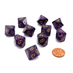 Dice>Set of 10 Chessex D10 Dice - Speckled Hurricane - Your Source for Gaming Essentials