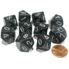 Dice>Set of 10 Chessex D10 Dice - Speckled Ninja - Your Source for Gaming Essentials