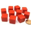 Dice>Set of 10 D6 16mm Blank Opaque Dice - Red - Your Source for Gaming Essentials
