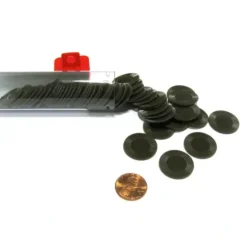 Cards>Set of 50 7/8" Easy Stacking Plastic Mini Playing Poker Chips - Brown - Your Source for Gaming Essentials