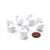 Dice>Set of 10 Opaque 10-Sided D10 White 16mm Blank Dice - Your Source for Gaming Essentials