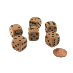 Dice>Set of 6 Scorpion 16mm D6 Round Edged Animal Dice - Your Source for Gaming Essentials