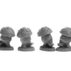 Tabletop Miniatures>Shroomies (4) #30072 Reaper Legends: Bones USA Unpainted Plastic Figures - Your Source for Gaming Essentials