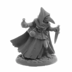 Tabletop Miniatures>Sister Hazel, Plague Doctor #07017 Bones USA Dungeon Dwellers Unpainted Plastic - Your Source for Gaming Essentials