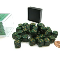 Dice>Speckled 12mm D6 Chessex Dice Block (36 Die) - Golden Recon - Your Source for Gaming Essentials