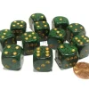 Dice>Speckled 16mm D6 Chessex Dice Block (12 Dice) - Golden Recon - Your Source for Gaming Essentials