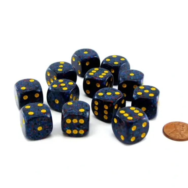 Dice>Speckled 16mm D6 Chessex Dice Block (12 Dice) - Twilight - Your Source for Gaming Essentials