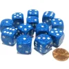 Dice>Speckled 16mm D6 Chessex Dice Block (12 Dice) - Water - Your Source for Gaming Essentials