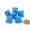 Dice>Speckled 15mm D8 Chessex Dice, 6 Pieces - Golden Water - Your Source for Gaming Essentials