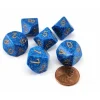Dice>Speckled 16mm D10 (0-9) Chessex Dice, 6 Pieces - Golden Water - Your Source for Gaming Essentials