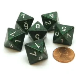Dice>Speckled 15mm 8 Sided D8 Chessex Dice, 6 Pieces - Recon - Your Source for Gaming Essentials