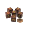 Dice>Speckled 15mm 6 Sided D6 Polyhedral Chessex Dice, 6 Pieces - Mercury - Your Source for Gaming Essentials