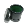 Dice>4" Tall Plastic Dice Cup Lined with Green Cloth and Twist Off Lid - Your Source for Gaming Essentials