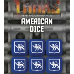 Dice>Tanks: The Modern Age - United States Dice Set (6 Dice) - Your Source for Gaming Essentials