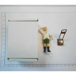 Taura Figures 14.04 White Metal Fat Man Mower Figure - Your Source for Gaming Essentials* Trains