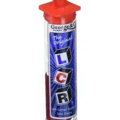 Dice>The Original LCR Left Center Right Dice Game In a Tube - Colors Vary - Your Source for Gaming Essentials