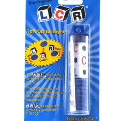 Dice>The Original LCR Left Center Right Dice Game In Tube Blister - Choose Your Color - Your Source for Gaming Essentials