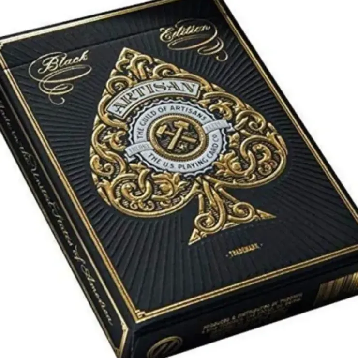 Cards>Theory11 Artisans Playing Cards - 1 Sealed Black Deck - Your Source for Gaming Essentials