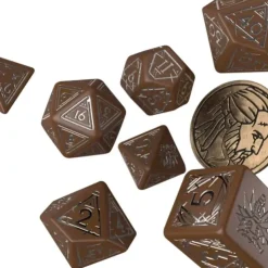 Dice>The Witcher Dice Set: Geralt - Roach's Companion (7 Die Set + Coin) - Your Source for Gaming Essentials
